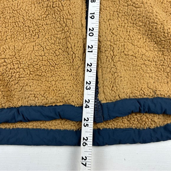 The North Face Deep Pile Jacket Fleece Full Zip Womens Size Medium Brown Blue - Picture 6 of 7
